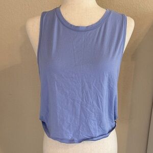 Crazy Yoga Sleeveless Blue Top